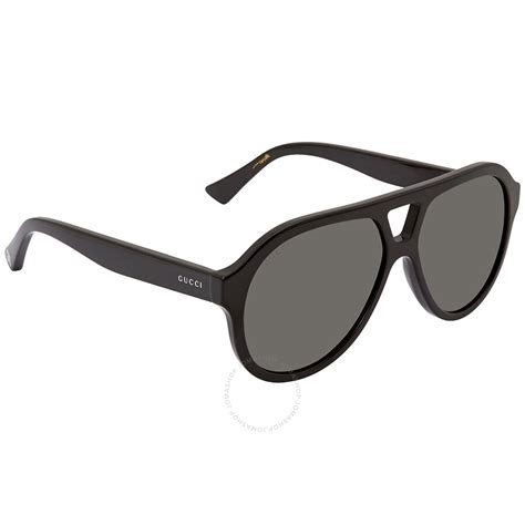 gucci gg0159sn|Gucci Grey Pilot Men's Sunglasses GG0159S 001 56.